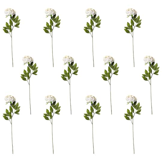 12 Pack: White Peony Spray by Ashland®